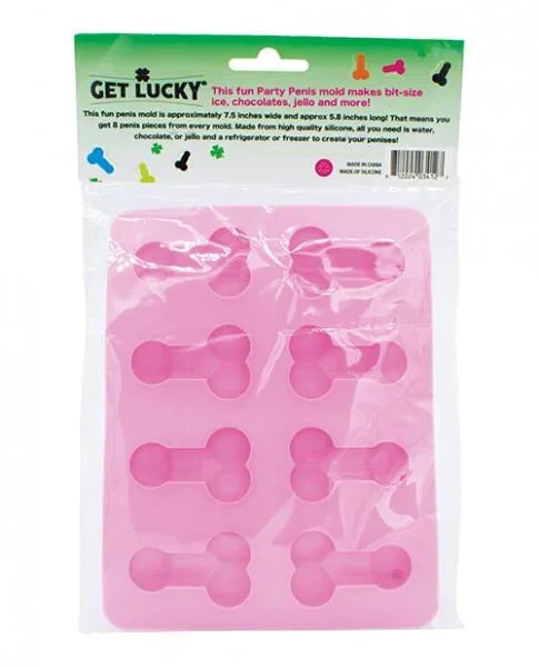 Get Lucky Penis Party Chocolate / Ice Tray – Pink