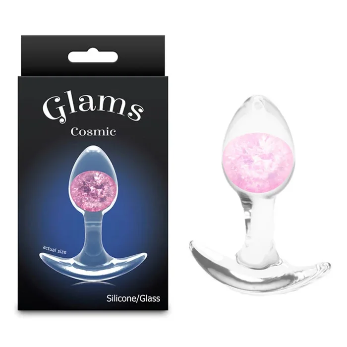 Glams Cosmic – Small – – Clear/ 8.1 cm Small Butt Plug