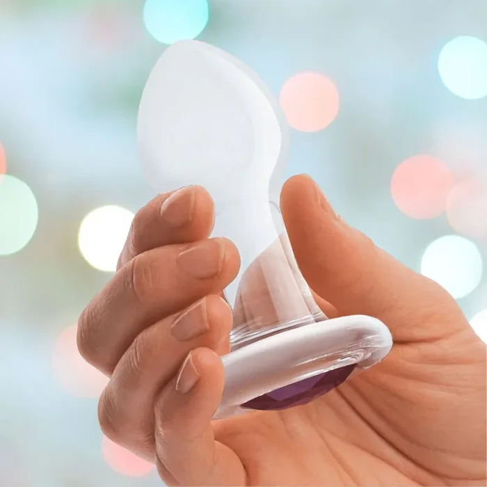 Gläs 3.5″ “Bling Bling” Glass Butt Plug