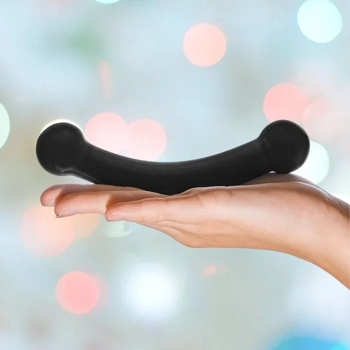 Gläs 5.5″ Double Bull Black Glass Dildo