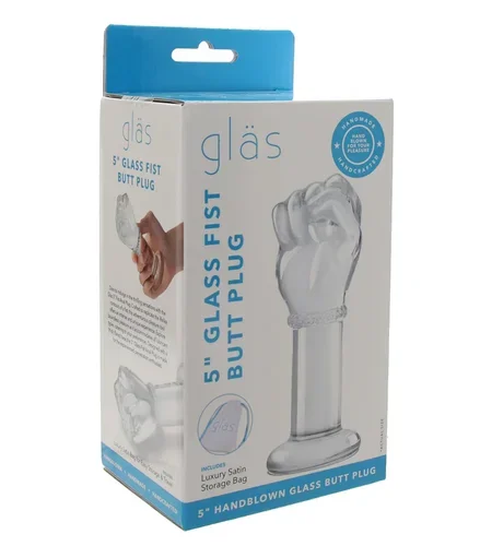 gläs 5 Inch Glass Fist Butt Plug