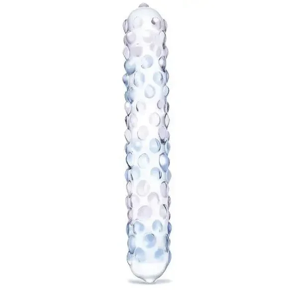 Glas Purple Rose Nubby Glass Dildo