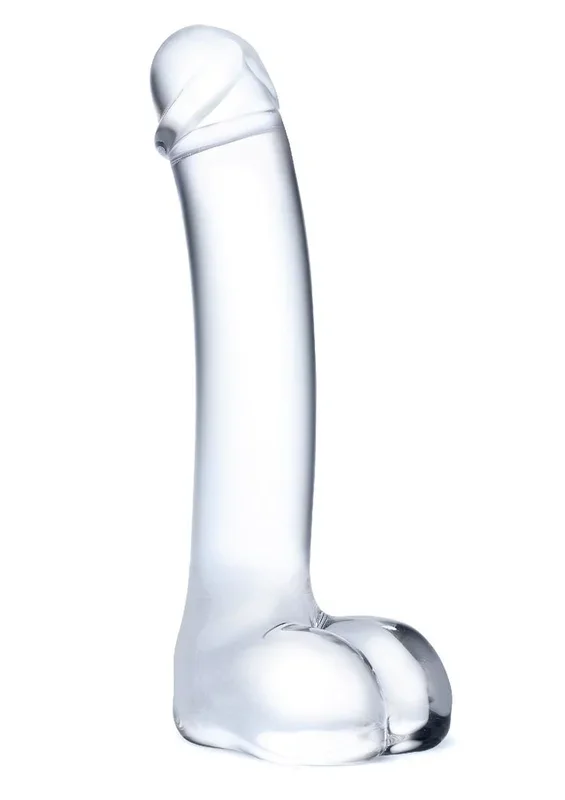 Glas Realistic Curved Glass G-Spot Dildo