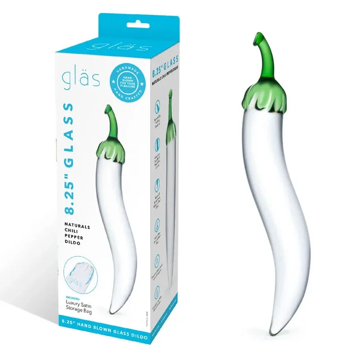 Glass Naturals Chili Pepper Dildo