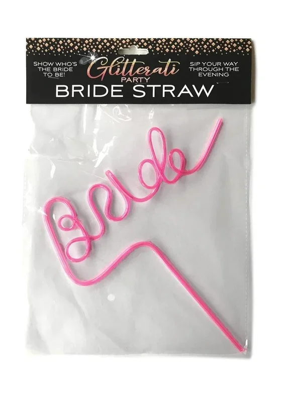 Glitterati Bride Twisty Straw