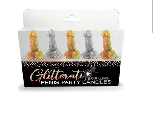 Glitterati Penis Party Candle – Pack of 5