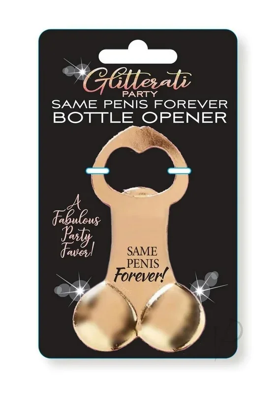 Glitterati Same Penis Forever Bottle Opener Bachelorette Party Supply