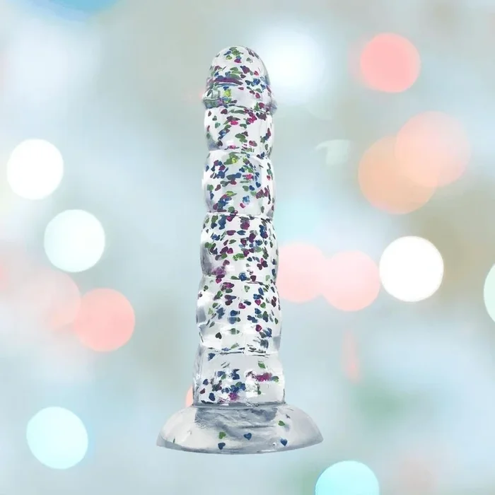 Glittergasm Dong – Blue and Green Swirl 7″