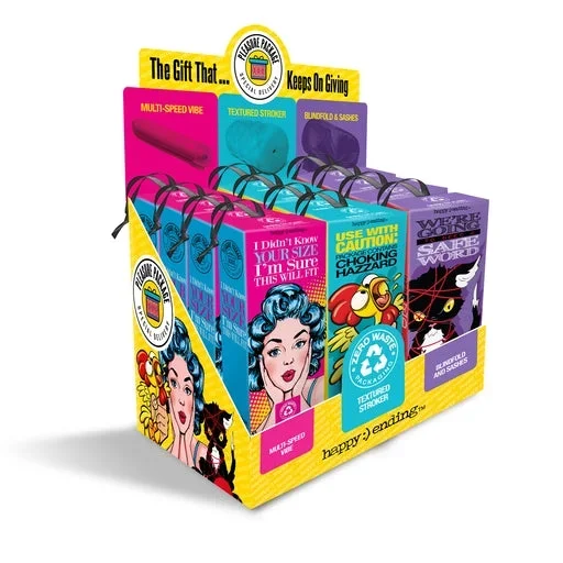 Global Novelties | Pleasure Package 12 Piece P.O.P., Assorted w/storage bag