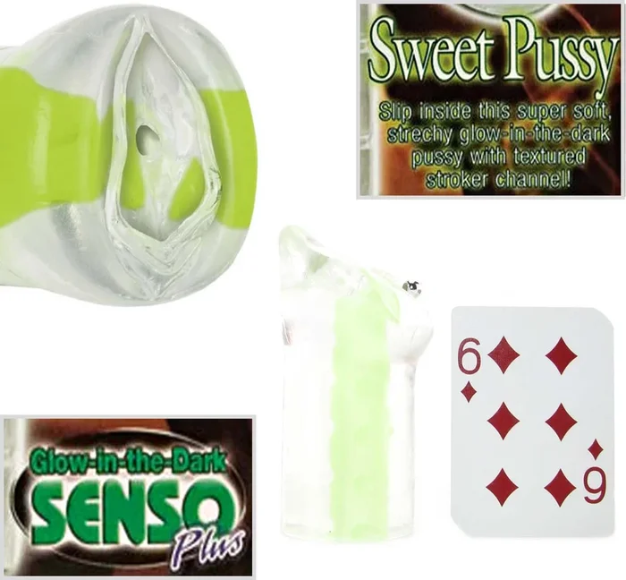 GLOW STROKER SWEET PUSSY Masturbation Sleeve GLOW IN THE DARK