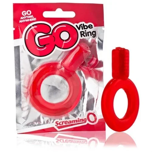 Go Vibe Ring Red – Disposable Male Vibrating Cock Ring