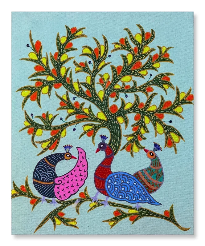 Gond Art – Peacock