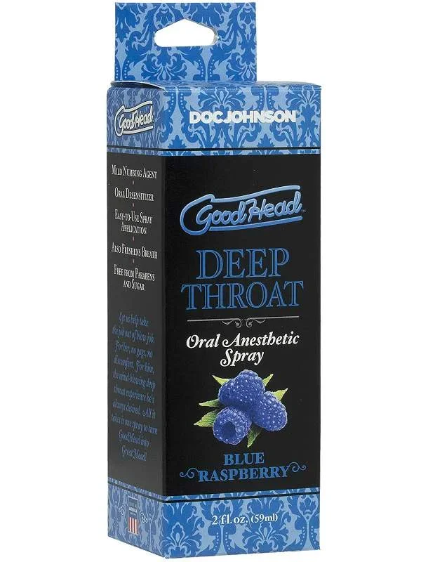 Good Head Deep Throat Spray – Blue Raspberry