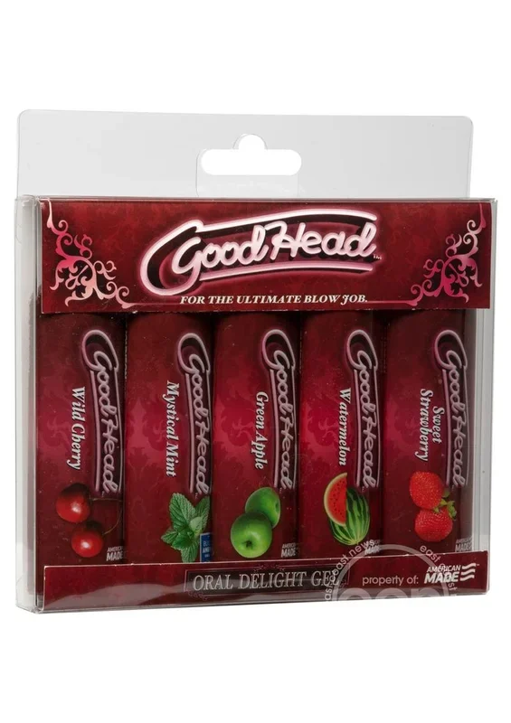 GoodHead Oral Delight Gel Flavored (5 Pack) 1oz – Assorted