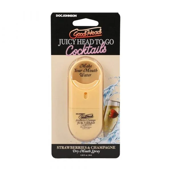 Goodhead™ Juicy Head to Go Cocktails Strawberries & Champagne Oral Sex Spray by Doc Johnson