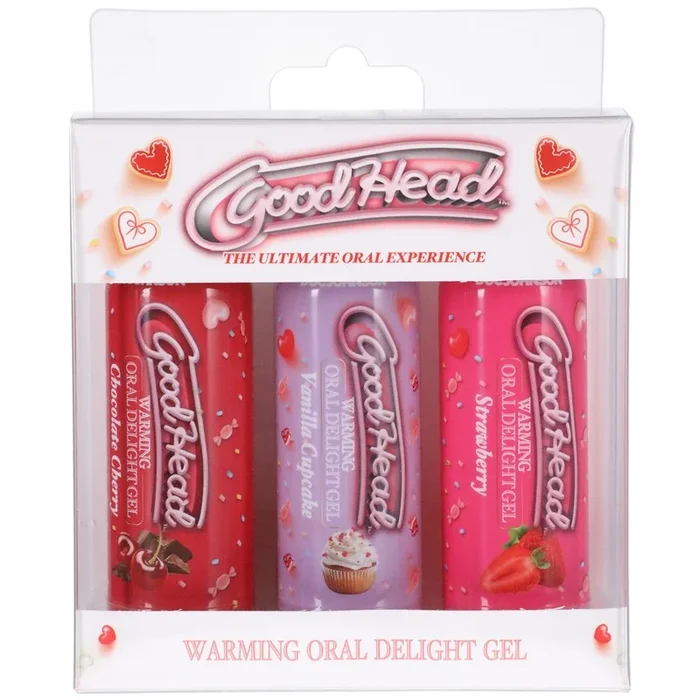 GoodHead™ Warming Oral Sex Delight Gel Pack 3pk by Doc Johnson