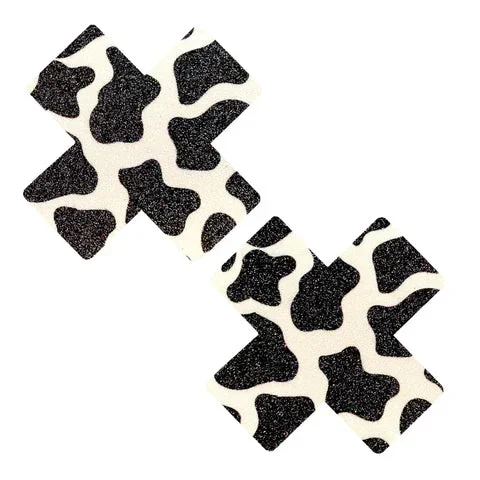Got Milkies Cow Print Glitter X Pasties