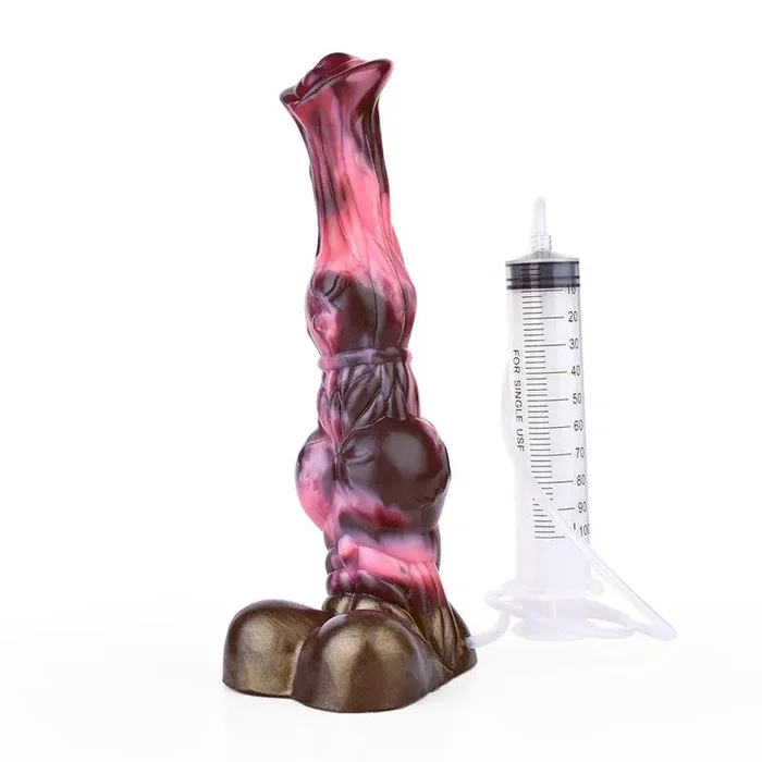 궁극의 즐거움 동반자 물총 말 딜도