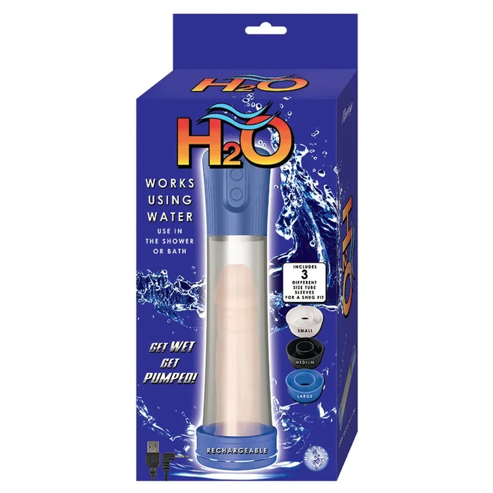 H2O Rechargeable Penis Pump – Blue