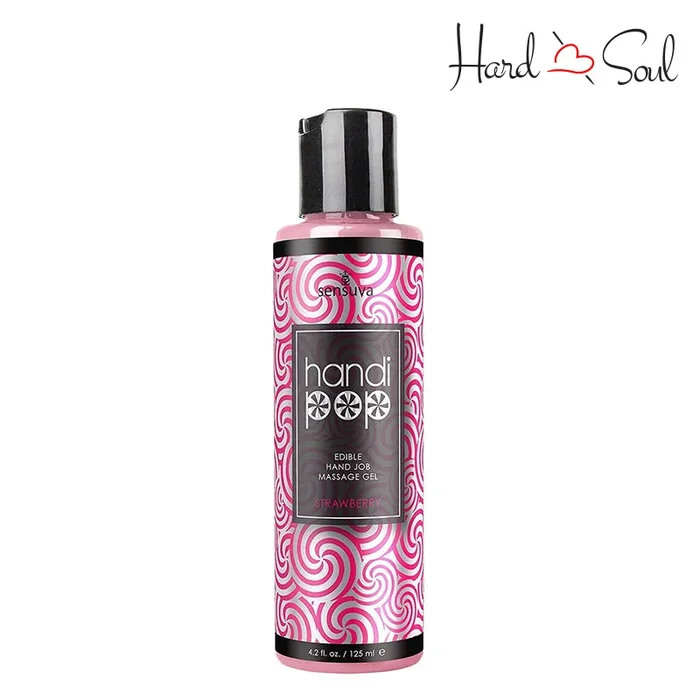 HandiPop Edible Hand Job Massage Gel Strawberry 4.2oz