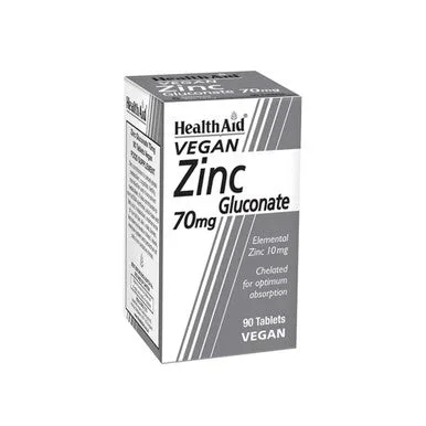 HealthAid Zinc Gluconate 70mg 90 Tablets