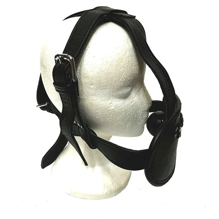 Heavy Leather Head Harness Gag
