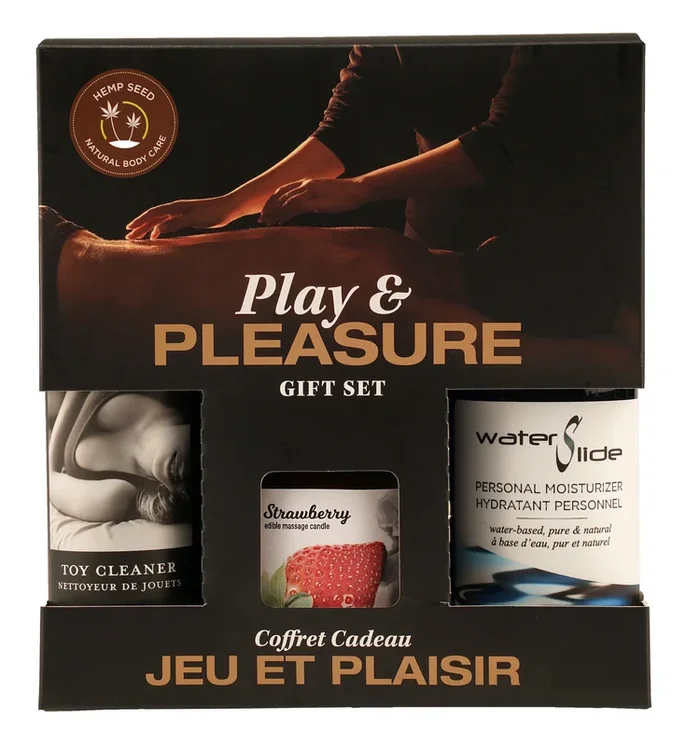 Hemp Seed by Night Play and Pleasure Gift Set – Strawberry