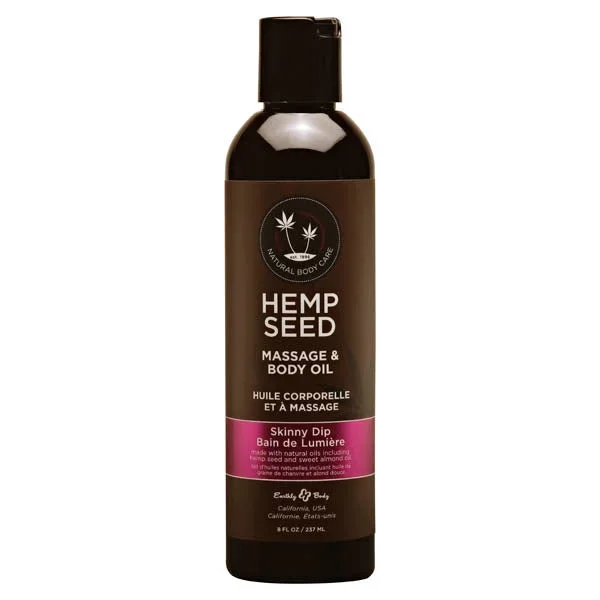 Hemp Seed Massage & Body Oil – Skinny Dip 237 ml