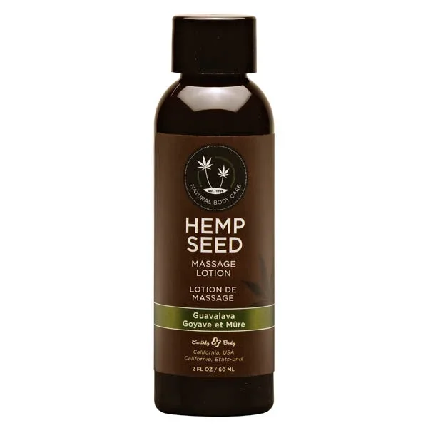 Hemp Seed Massage Lotion – Guavalava (Guava & Blackberry) Scented – 59 ml Bottle