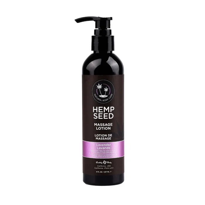 Hemp Seed Massage Lotion – Lavender Scented – 237 ml Bottle