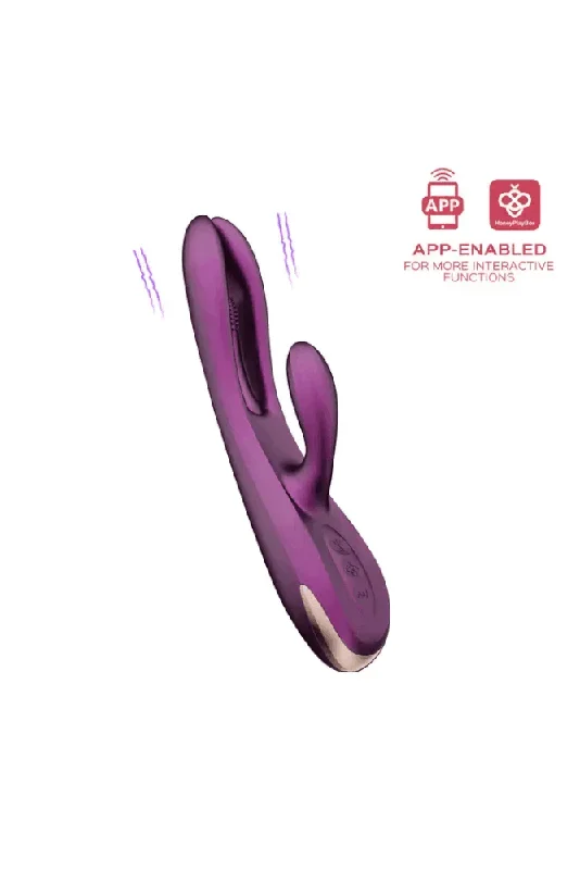 Honey Play Box – Terri App-Controlled Tapping Rabbit Vibrator – Purple