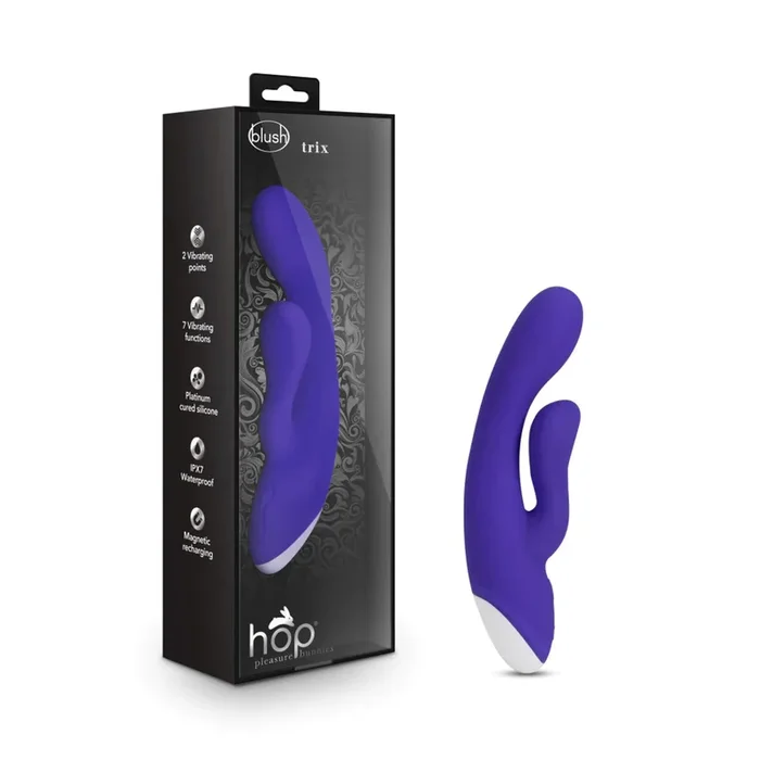 Hop Trix Midnight Vibrator 7″ by Blush Novelties