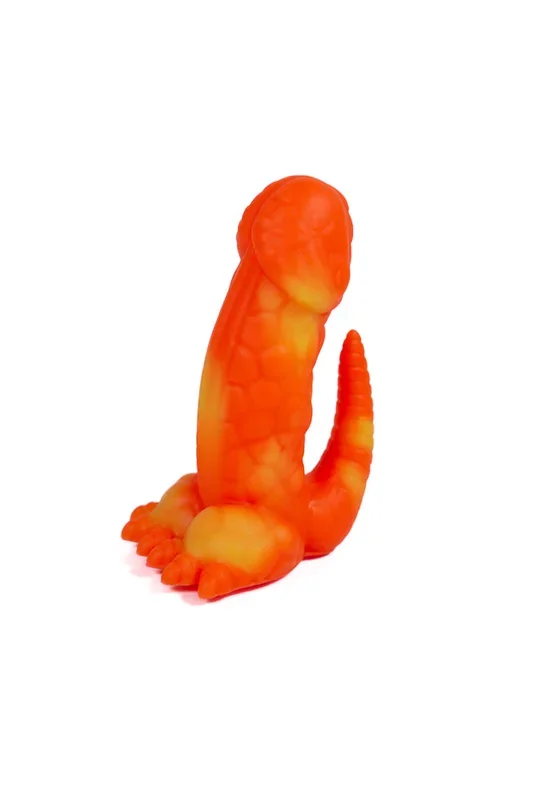 Hott Products – Playeontology – Dino Dick 6″ Dildo – Orange