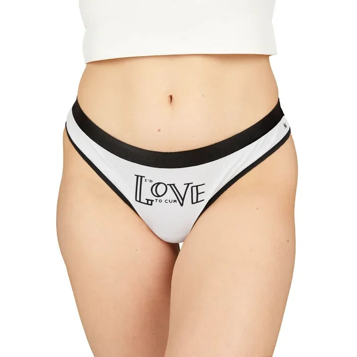 I’d Love Cum Mix Match Women’s Thong Sex Panties | Playful Gifts