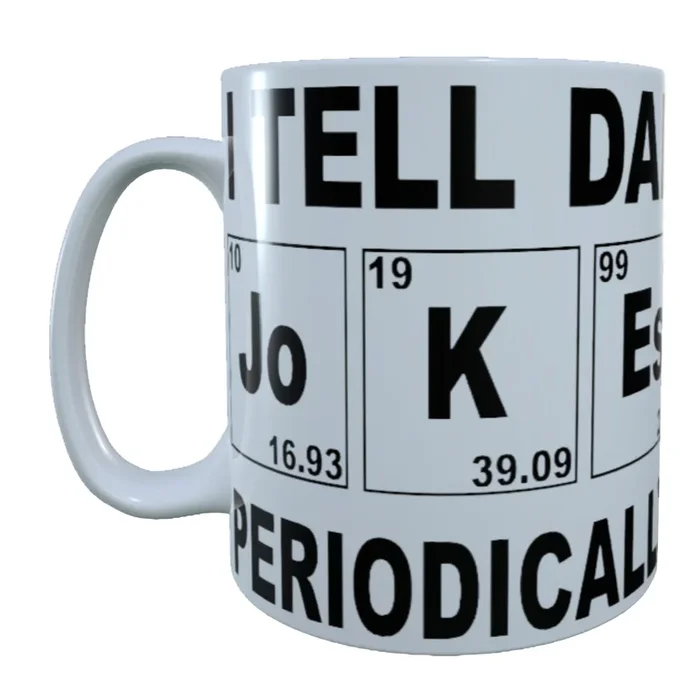 I Tell Dad Jokes Periodically, Bad Dad Jokes, 15 oz Mug
