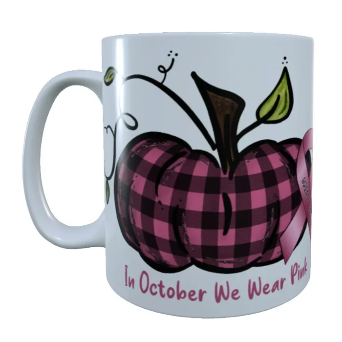 In October We Wear Pink, 15 oz Mug