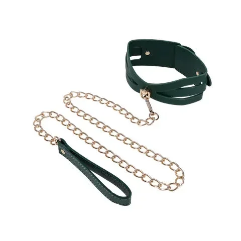 Indica Cutout Collar & Leash by Sportsheets