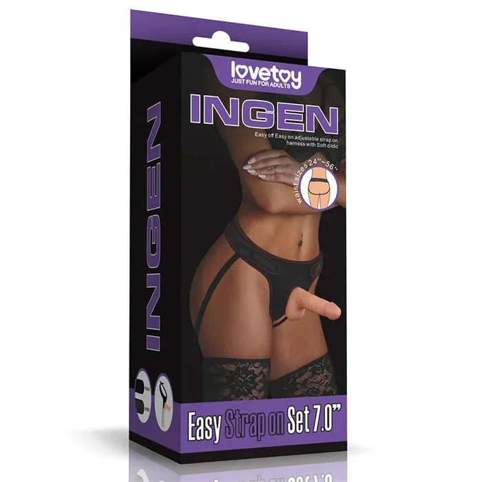 Ingen Easy Strap-On Set – Flesh 17.8 cm (7”) Strap-On