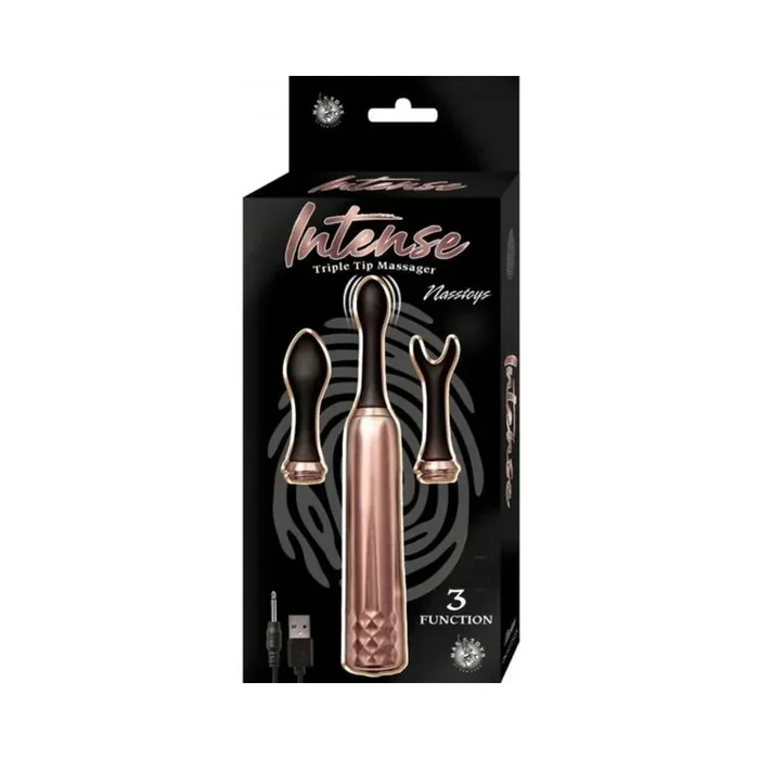 Intense Triple Tip Massager – Rose Gold