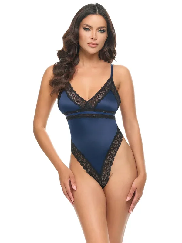 Iris Satin & Lace Teddy