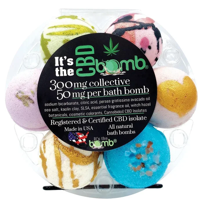 Its The Bomb CBD Bath Bomb Gift Set – 6pk 50mg