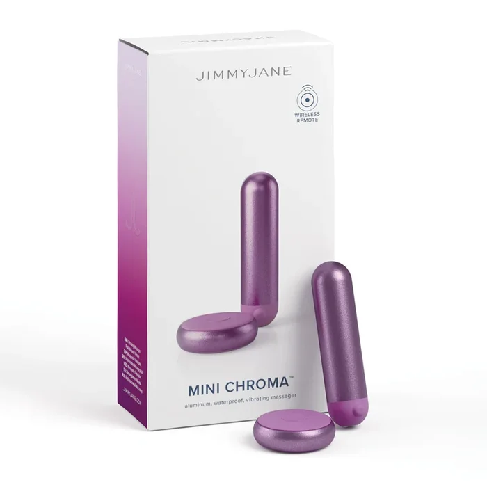 JimmyJane Mini Chroma – – 7.8 cm USB Rechargeable Bullet with Wireless Remote