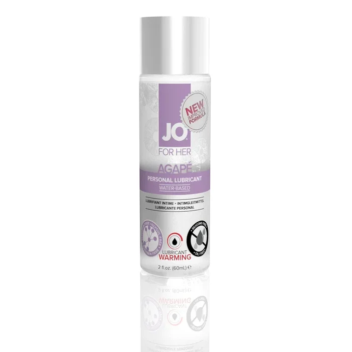 JO Agape Warming Lubricant for Sensitive Skin – Silky Smooth & Silicone-Free 2 Oz