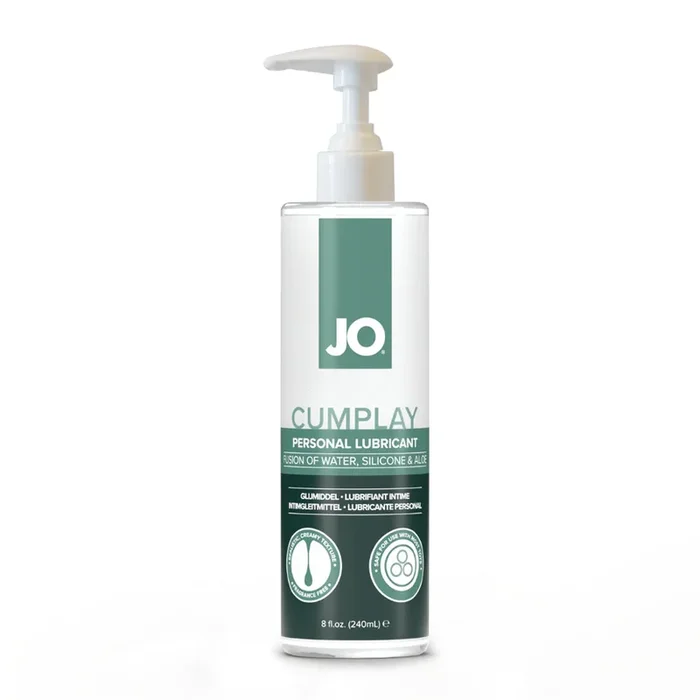 JO Cumplay Lube – 240 mL – Cum Style Lubricant – 240 ml Pump Bottle