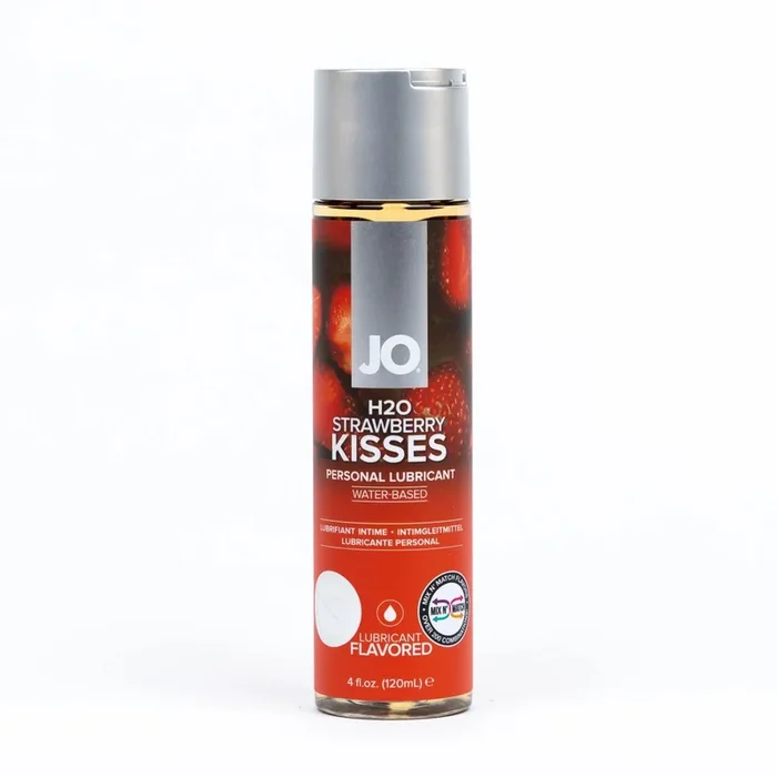 JO H2O Flavored Strawberry Kiss Lubricant 4oz/120ml