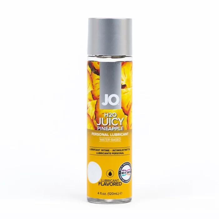 JO H2O Juicy Pineapple Lube – 120 mL – Pineapple Flavoured Water Based Lubricant – 30 ml Bottle