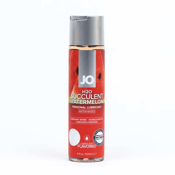 JO H2O Succulent Watermelon Lube – 120 mL – Watermelon Flavoured Water Based Lubricant – 120 ml Bottle