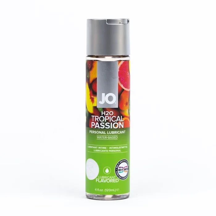 JO H2O Tropical Passion Lube – 120 mL – Tropical Flavoured Water Based Lubricant – 120 ml Bottle