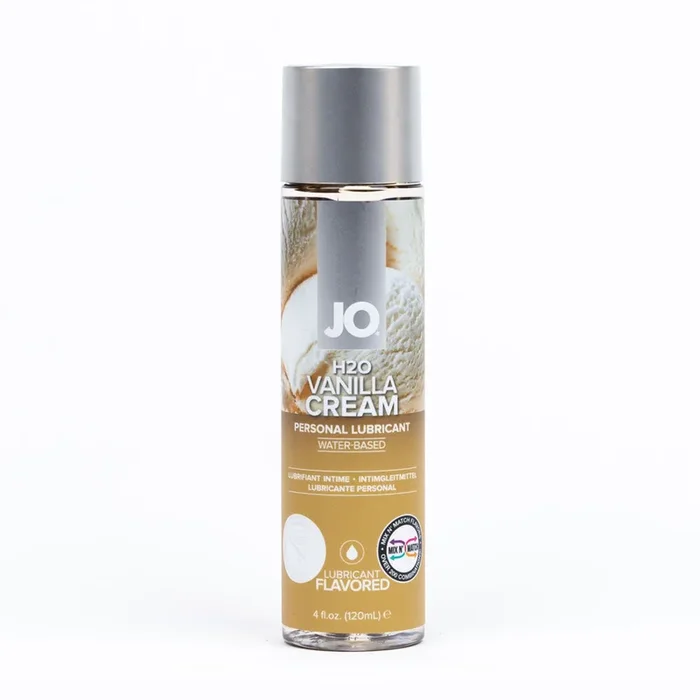 JO H2O Vanilla Cream Lube – 120 mL – Vanilla Flavoured Water Based Lubricant – 120 ml Bottle