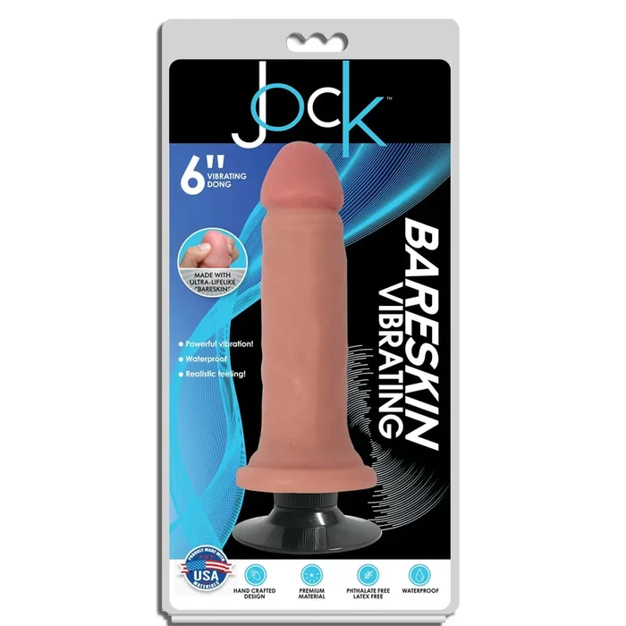 JOCK BARESKIN 6 INCH VIBRATING DILDO
